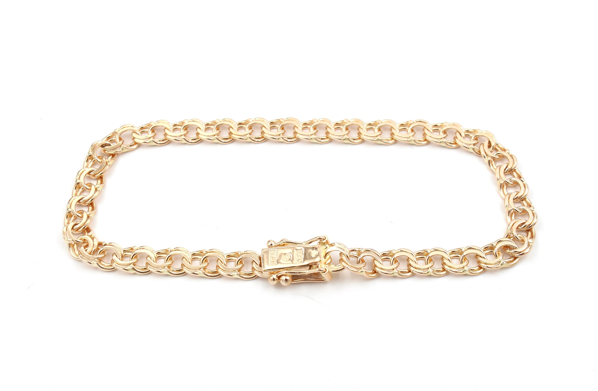 Bismarck armband i 18k guld.vikt 8,35g