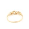 Bismarck ring i 18k guld med diamanter. vikt: 1,8g