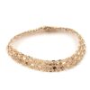 X-länk armband med stavar i 18k guld . vikt: 23,62g