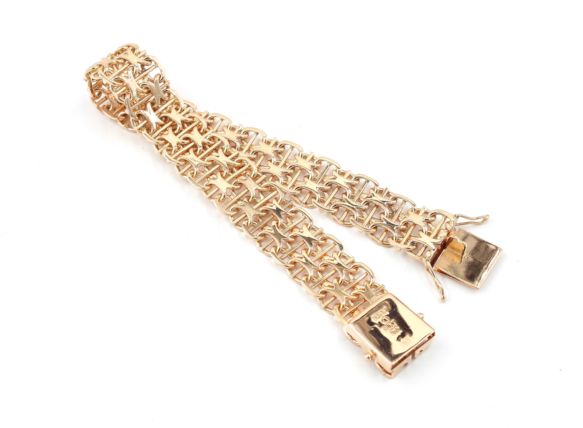Bismarck halsband i 18k guld. vikt: 30,4g