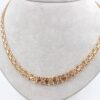 X-länk halsband med stavar i 18k guld. vikt: 25g
