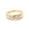 Diamantring i 18k guld 0,15 ct diamanter. vikt: 4,2g