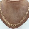 X-länk Halsband med stavar i 18k guld . vikt: 23,62g