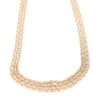 X-länk halsband i 18k guld doserad, 2x. vikt: 20,95g