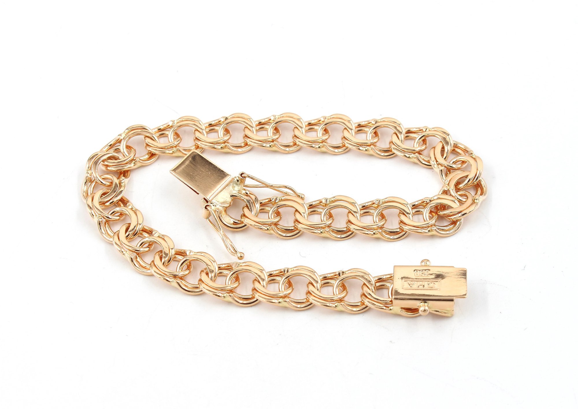Bismarck armband i 18k guld. vikt: 19,2g