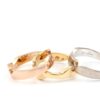 Georg Jensen fusion ring 3 delad i 18k guld,rose och vitguld. vikt:18,35g