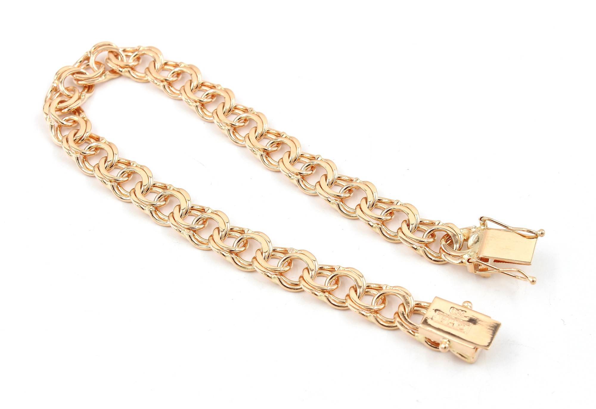 Bismarck armband i 18k guld. vikt: 19,2g