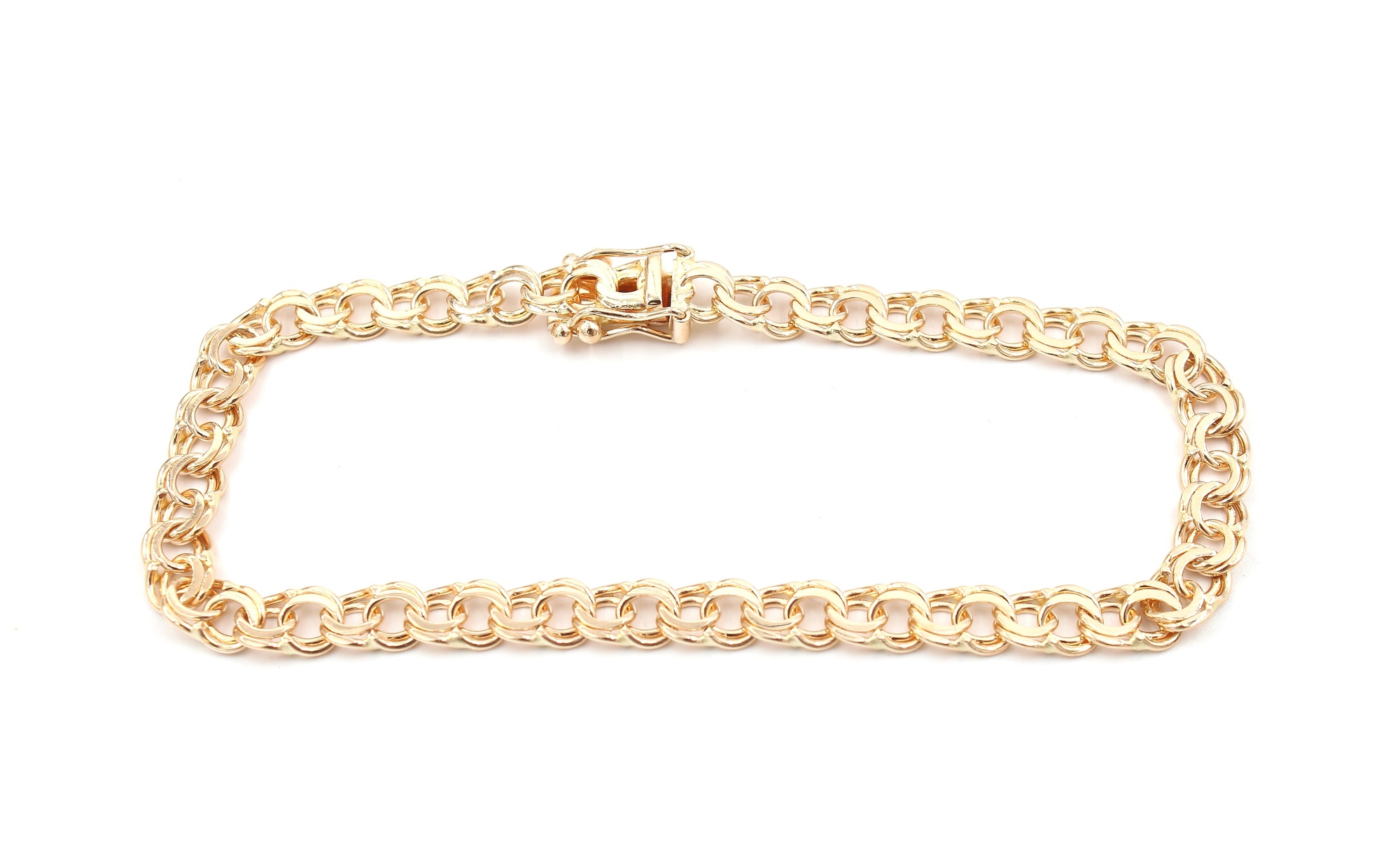 Bismarck armband i 18k guld.vikt 8,35g