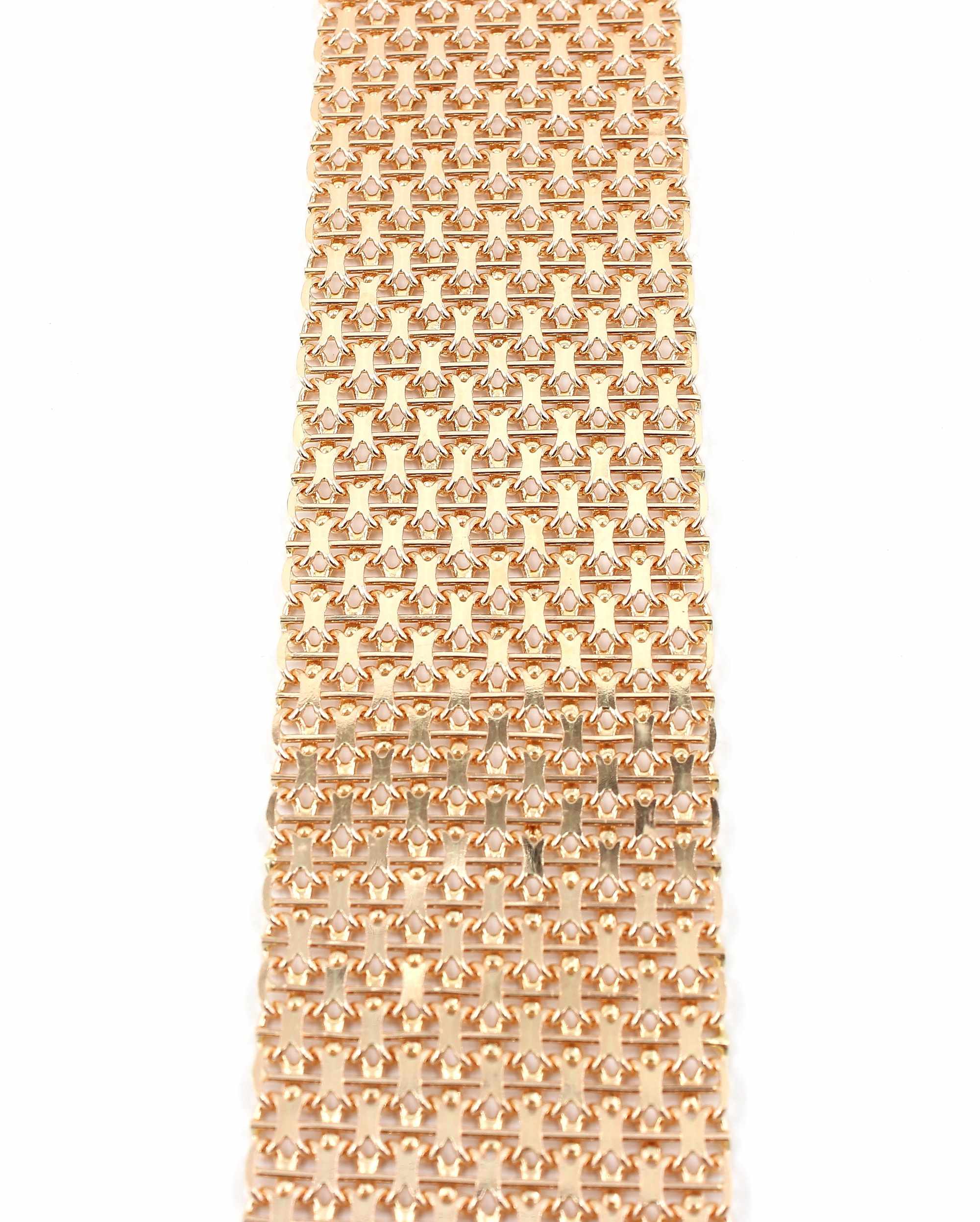 X-länk armband med stavar i 18k guld 11X. vikt: 87,5g