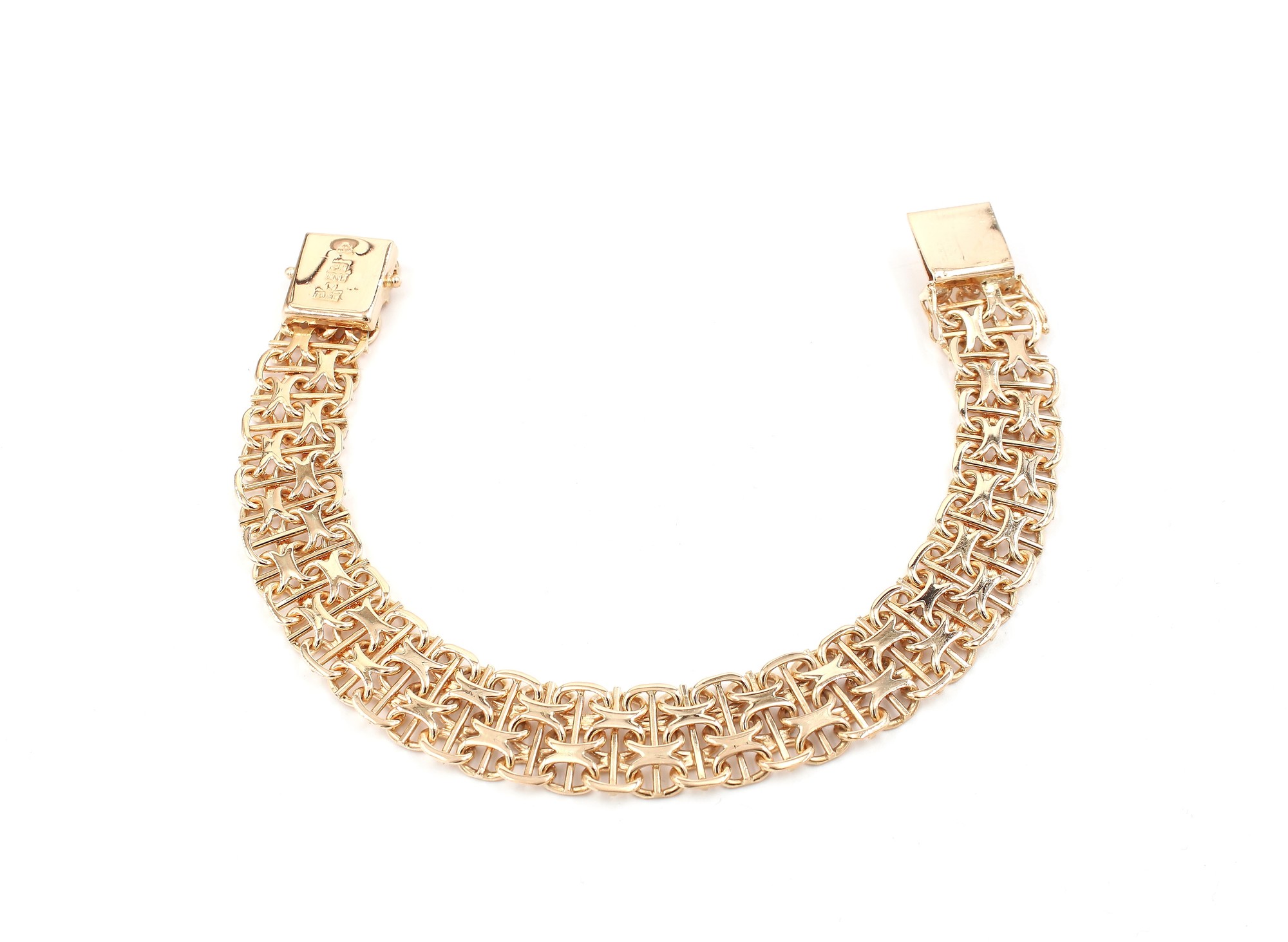 Bismarck halsband i 18k guld. vikt: 30,4g