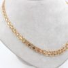 X-länk halsband med stavar i 18k guld. vikt: 25g