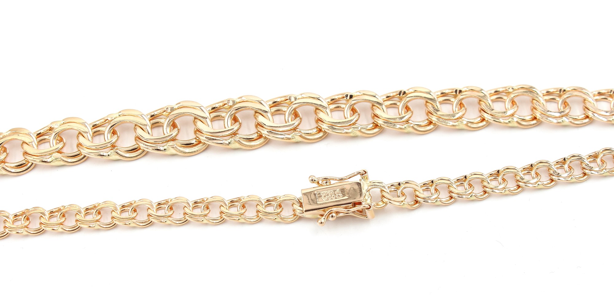 Bismarck halsband i 18k guld. vikt: 30,4g