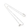 Halsband med diamanthänge i 18k vitguld ca 0,03ct diamant. vikt: 2,56g