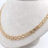 X-länk halsband med stavar i 18k guld. vikt: 25g