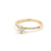 Diamantring i 18k guld ca 0,66 ct