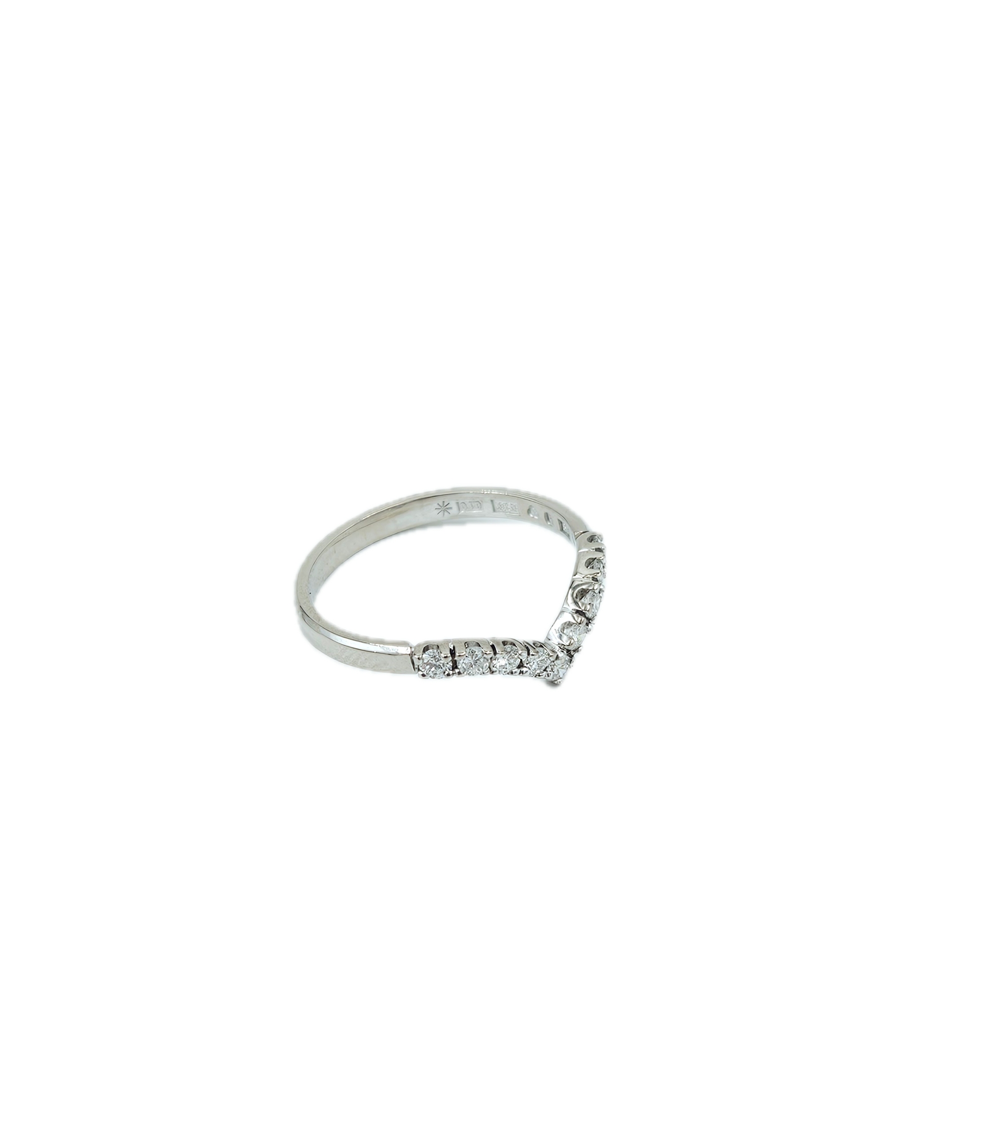 Diamantring i 18k vitguld 0,27 ct diamanter. vikt:2,28g