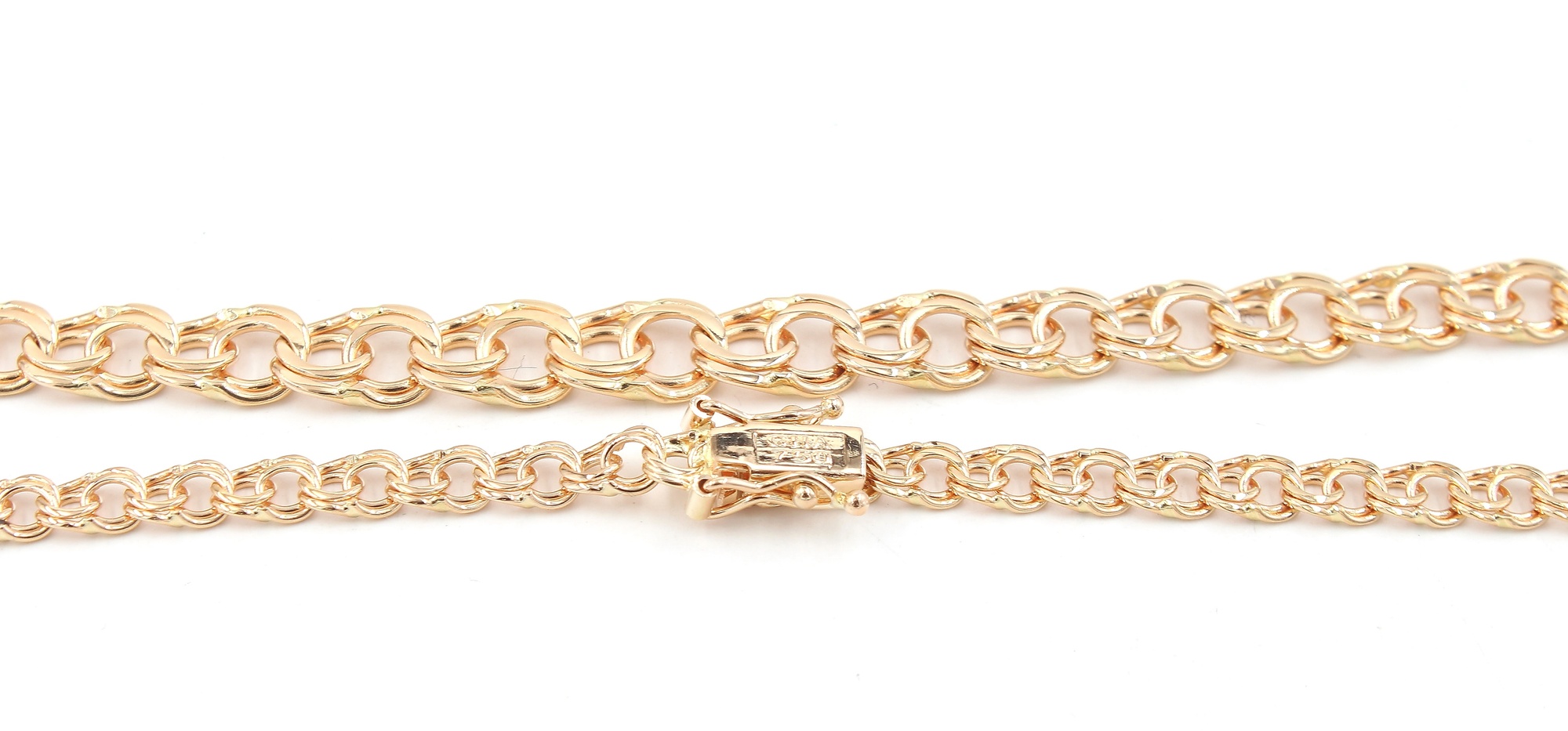 Bismarck halsband i 18k guld. vikt: 15,91g
