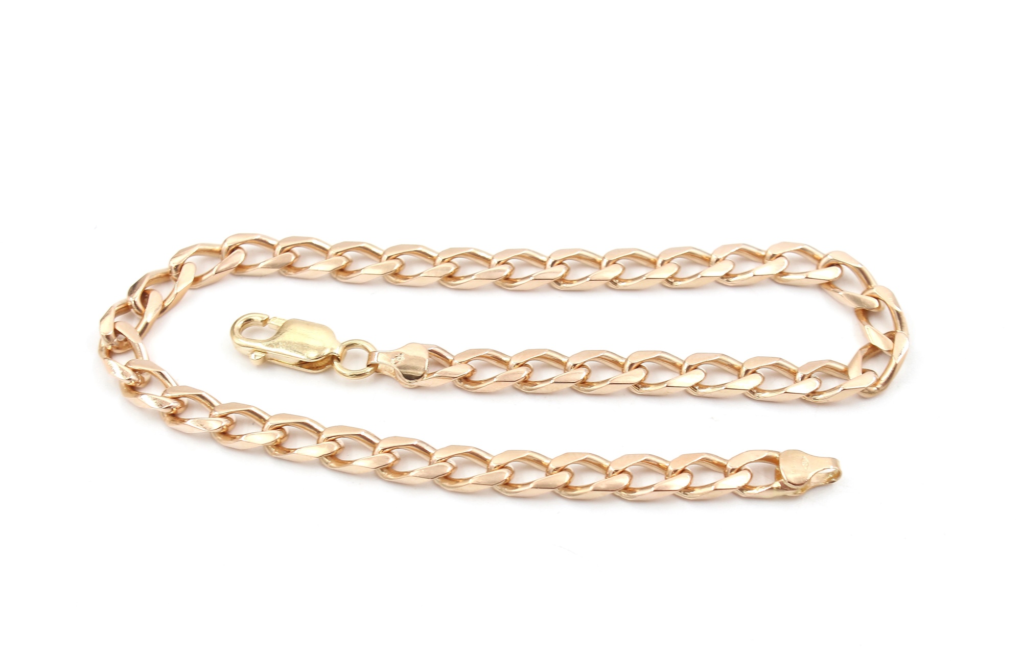 Pansar armband i 18k guld. massiv.vikt 11,43g