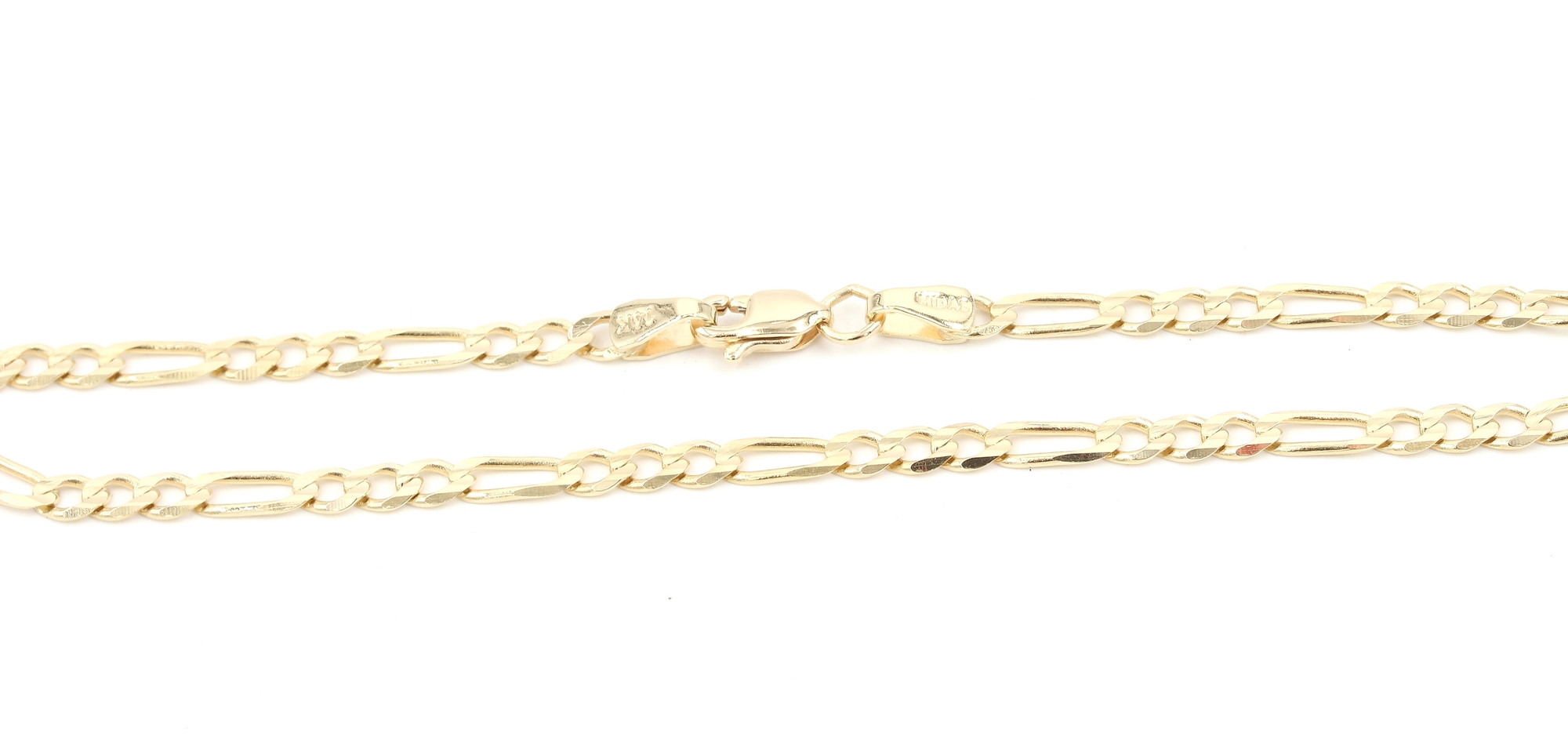 Figaro armband i 14k guld- ihålig. vikt:3,45g