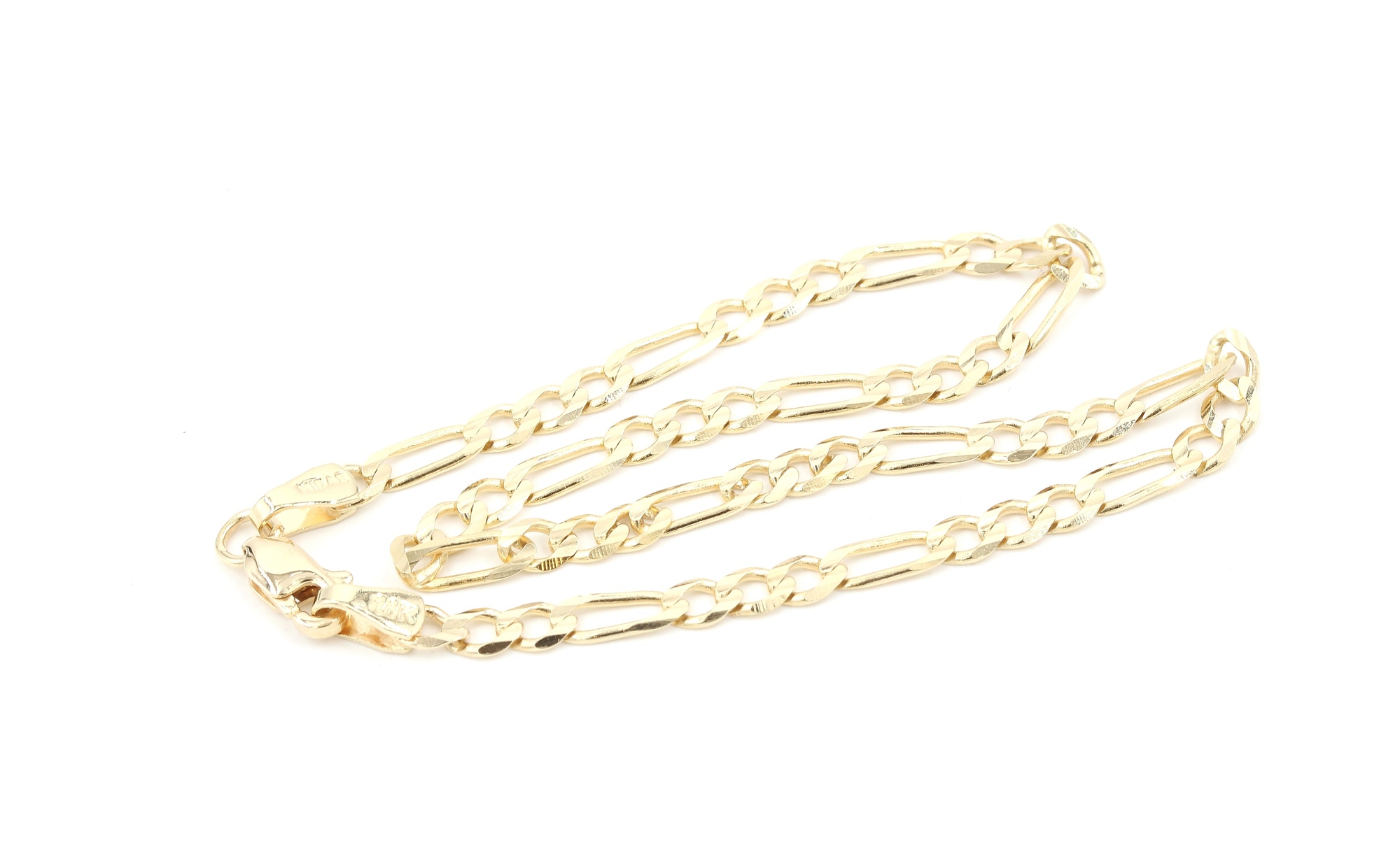 Figaro armband i 14k guld- ihålig. vikt:3,45g