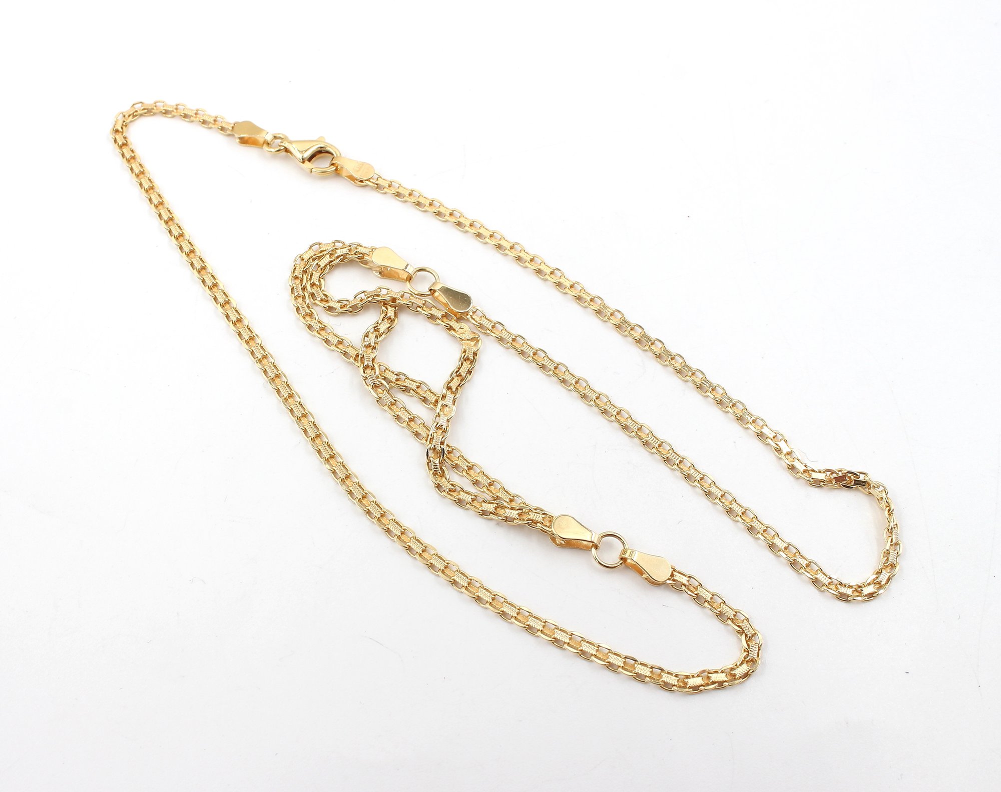 X-länk halsband i 18k guld. vikt: 8g