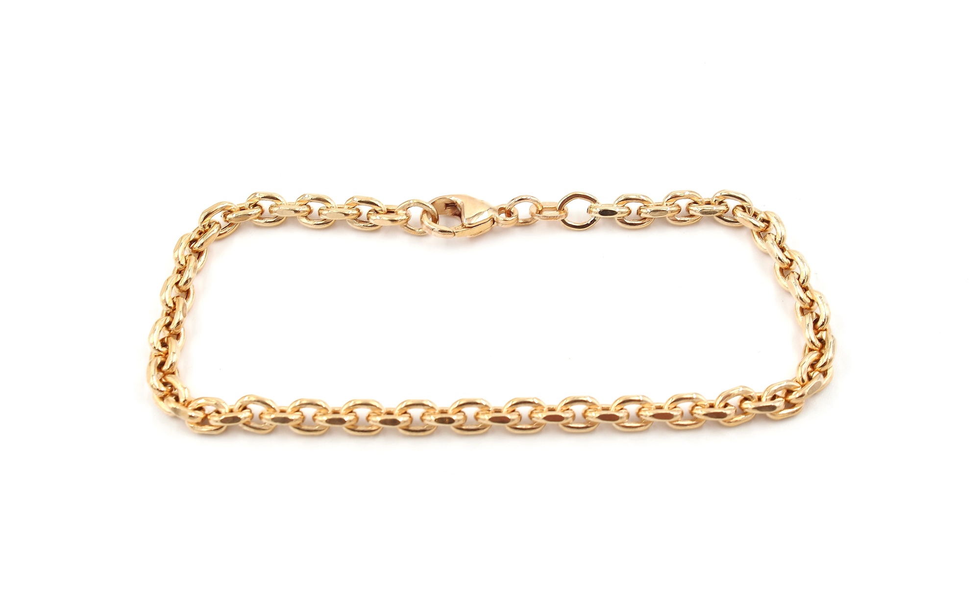 Ankar Armband i 18k guld- ihålig. vikt: 6 g.