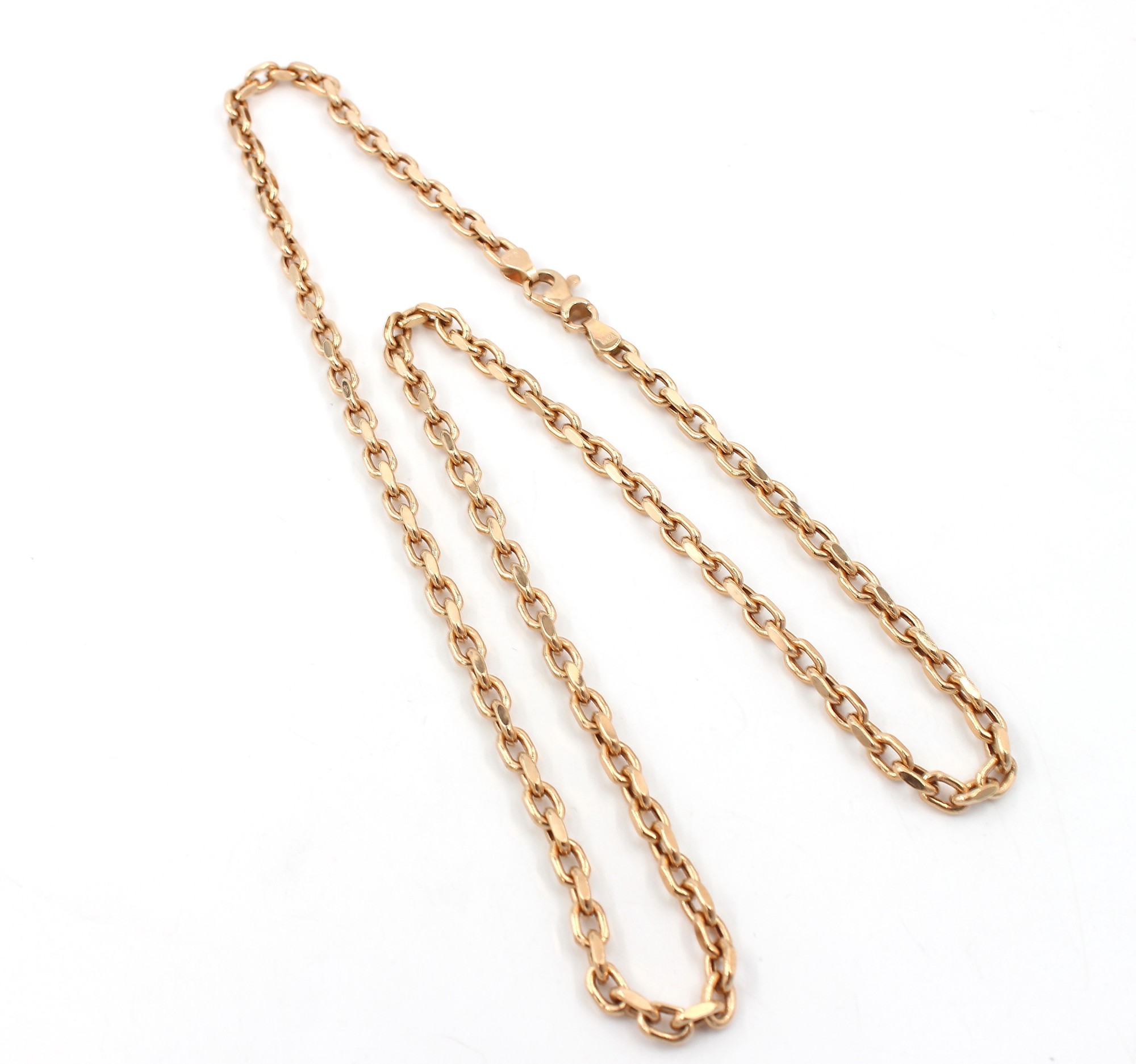 Ankar halsband i 18k guld- ihålig. vikt: 13,8g