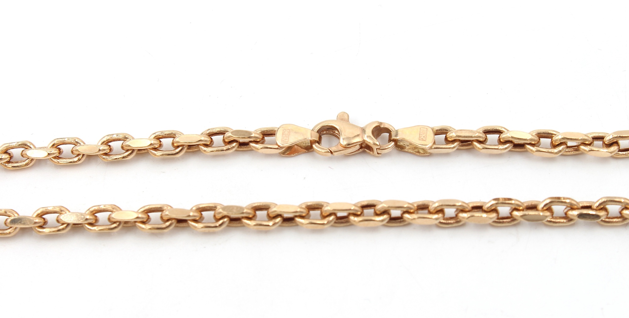 Ankar halsband i 18k guld- ihålig. vikt: 13,8g