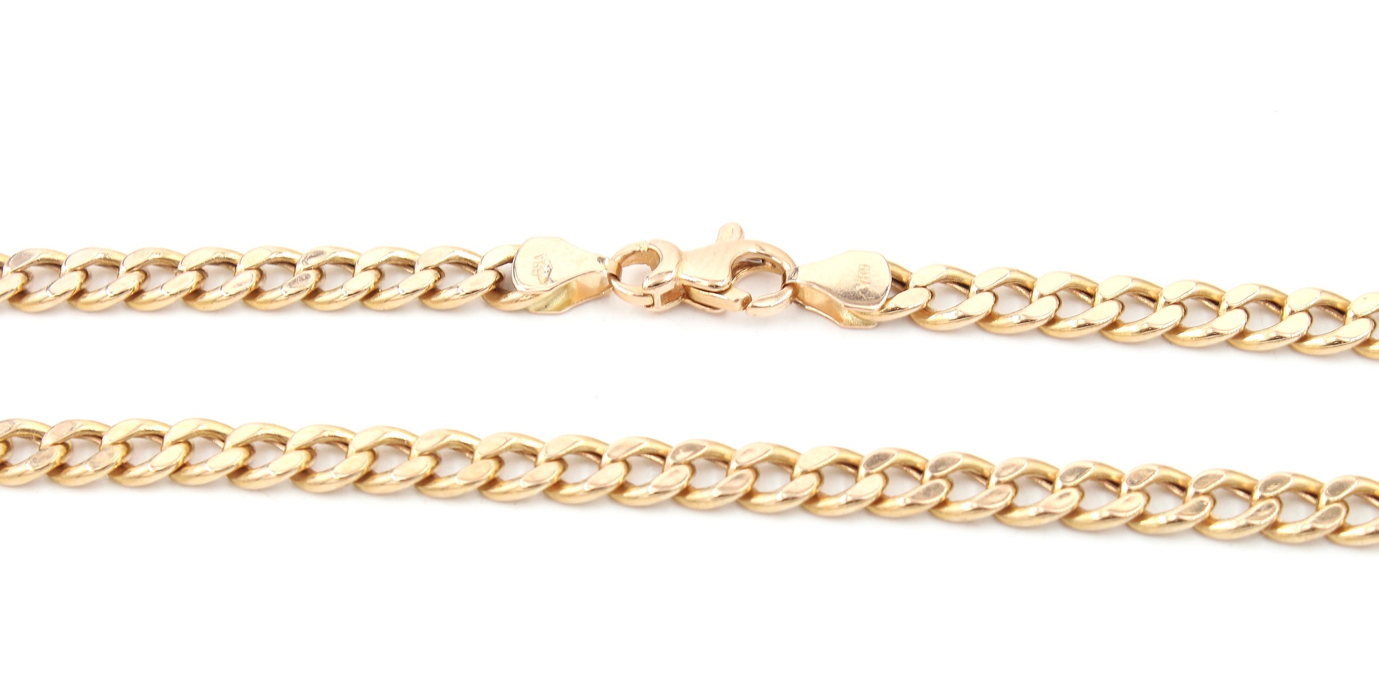 Pansar halsband i 18k guld- ihålig. vikt: 17,7g