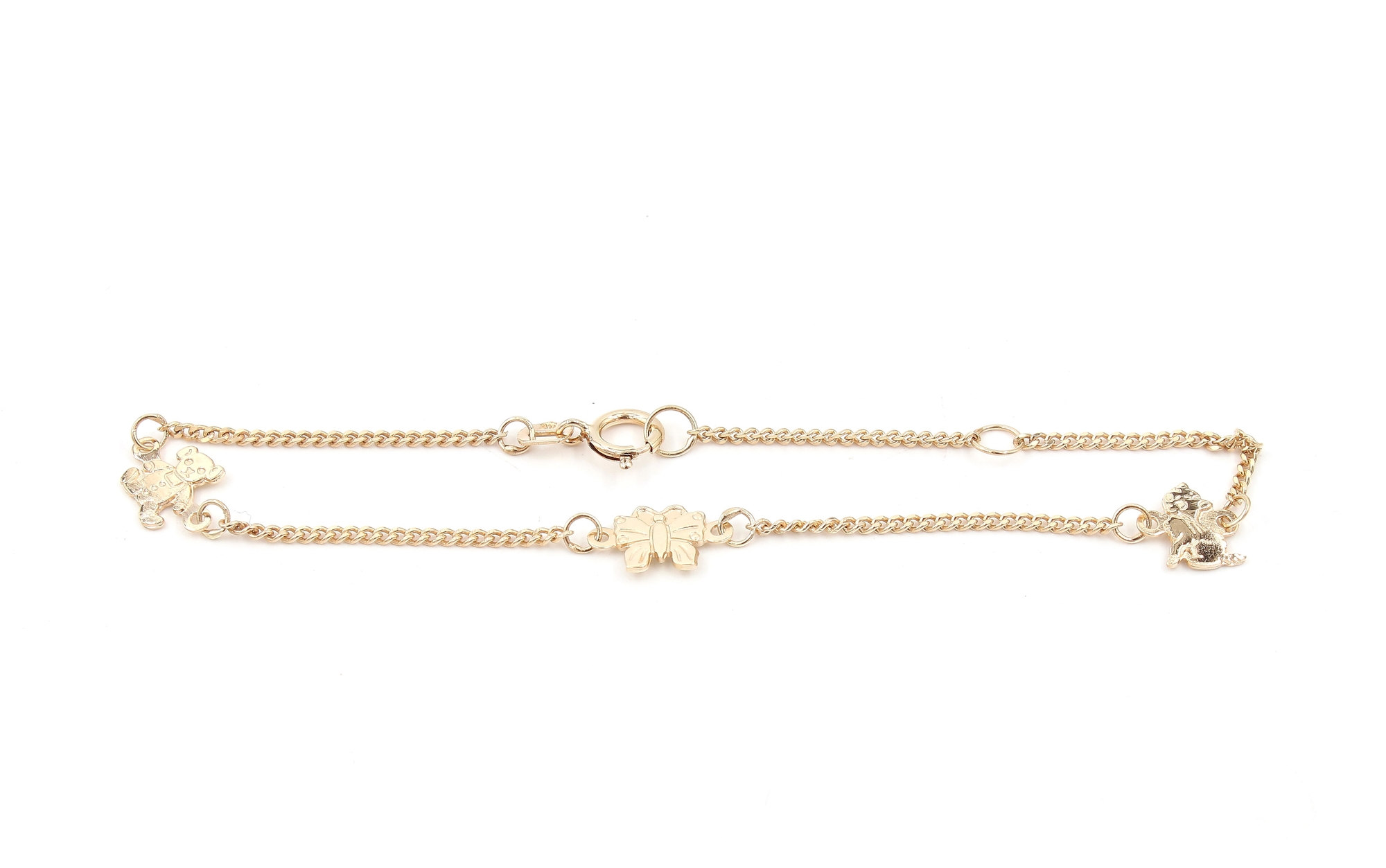 Figaro armband i 14k guld- ihålig. vikt:3,45g