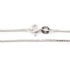 Venezia halsband i 18k vitguld . vikt: 2,6g