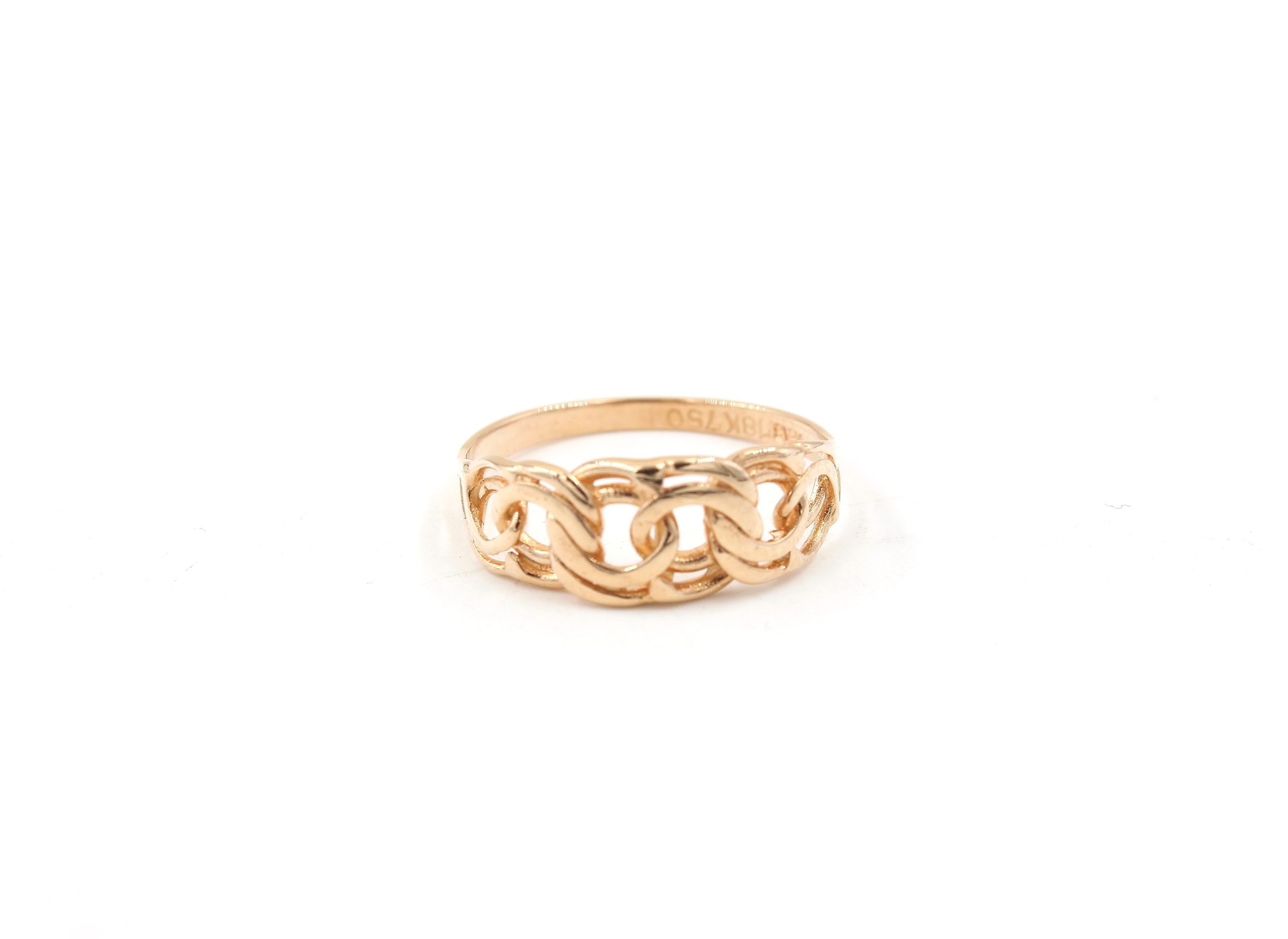 Bismarck ring i 18k guld. vikt: 1,66g
