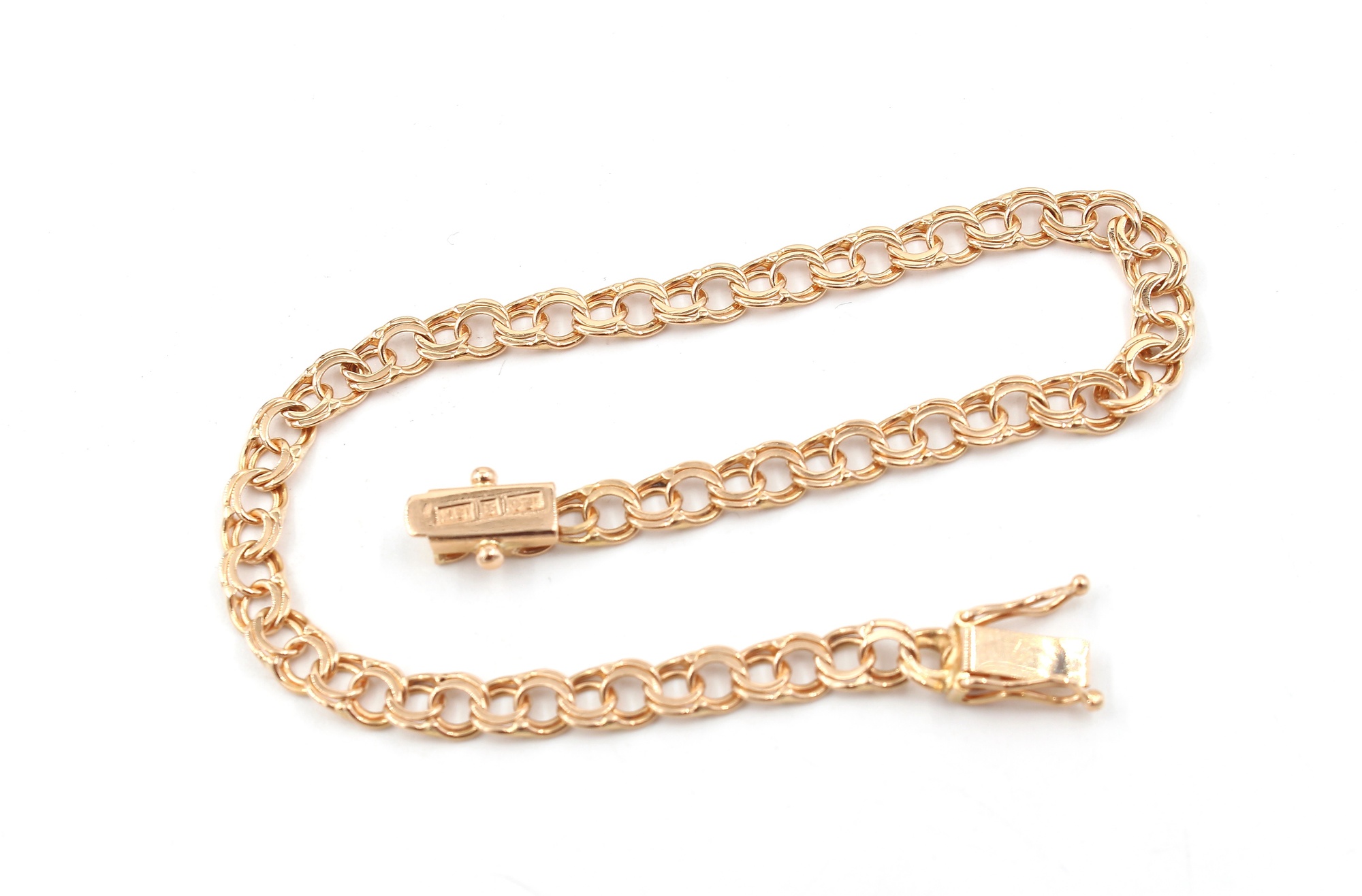 Bismarck armband i 18k guld. vikt: 6,1g