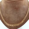 X-länk halsband med stavar i 18k guld. vikt: 24g