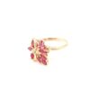 Ring i 18k guld med rubiner och diamanter. vikt: 3,28g