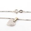 Venezia halsband halsband med diamant hänge i 18k vitguld. vikt:4,62g