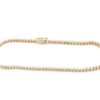 Tennis armband i 14k guld med diamanter. vikt: 4,77g
