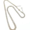 X-länk halsband med stavar i 18k guld. vikt:15 g