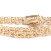 X-länk halsband med stavar i 18k guld 2x. vikt: 26g