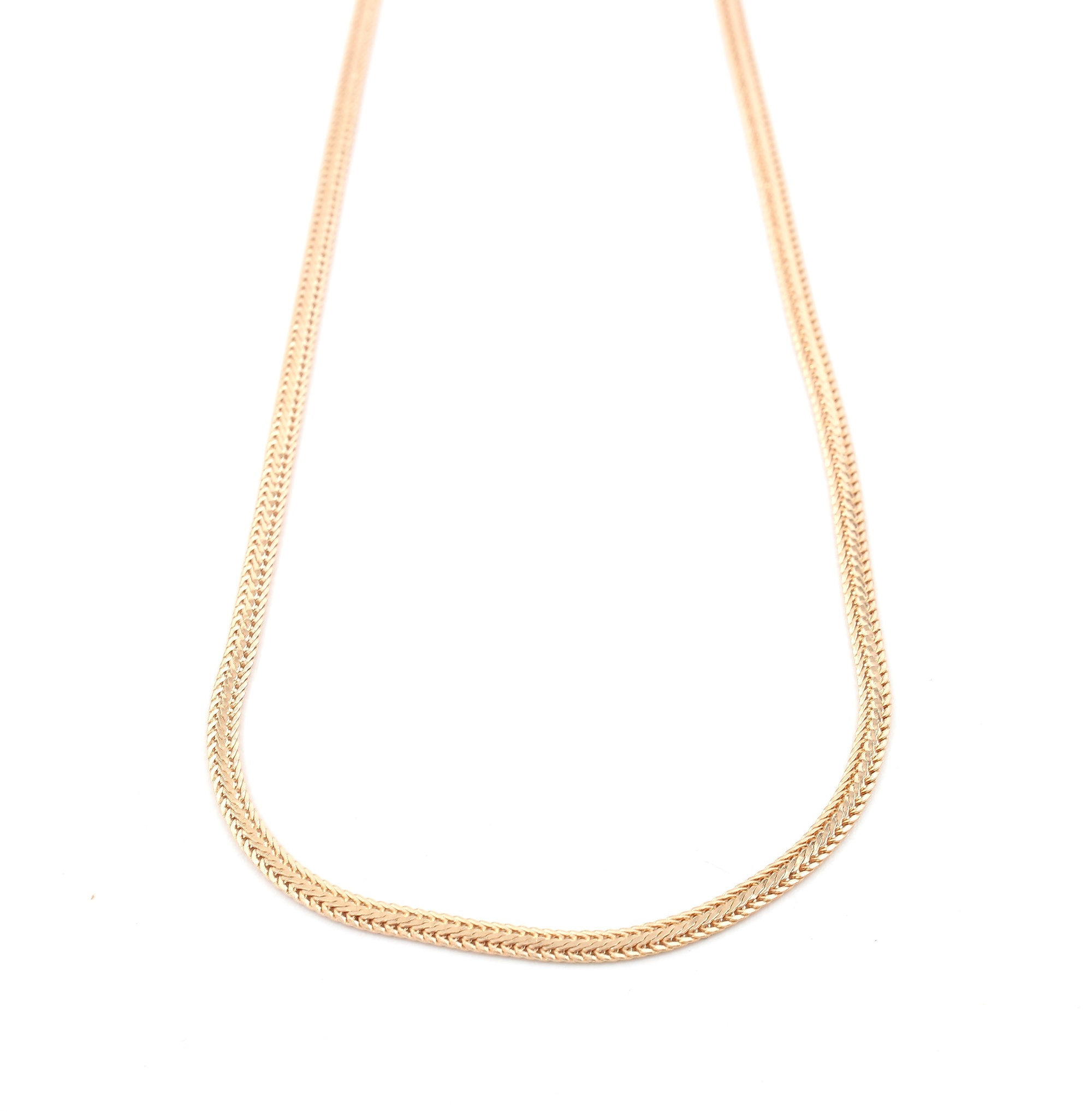 Fiskben halsband i 18k guld . vikt: 4,53 g