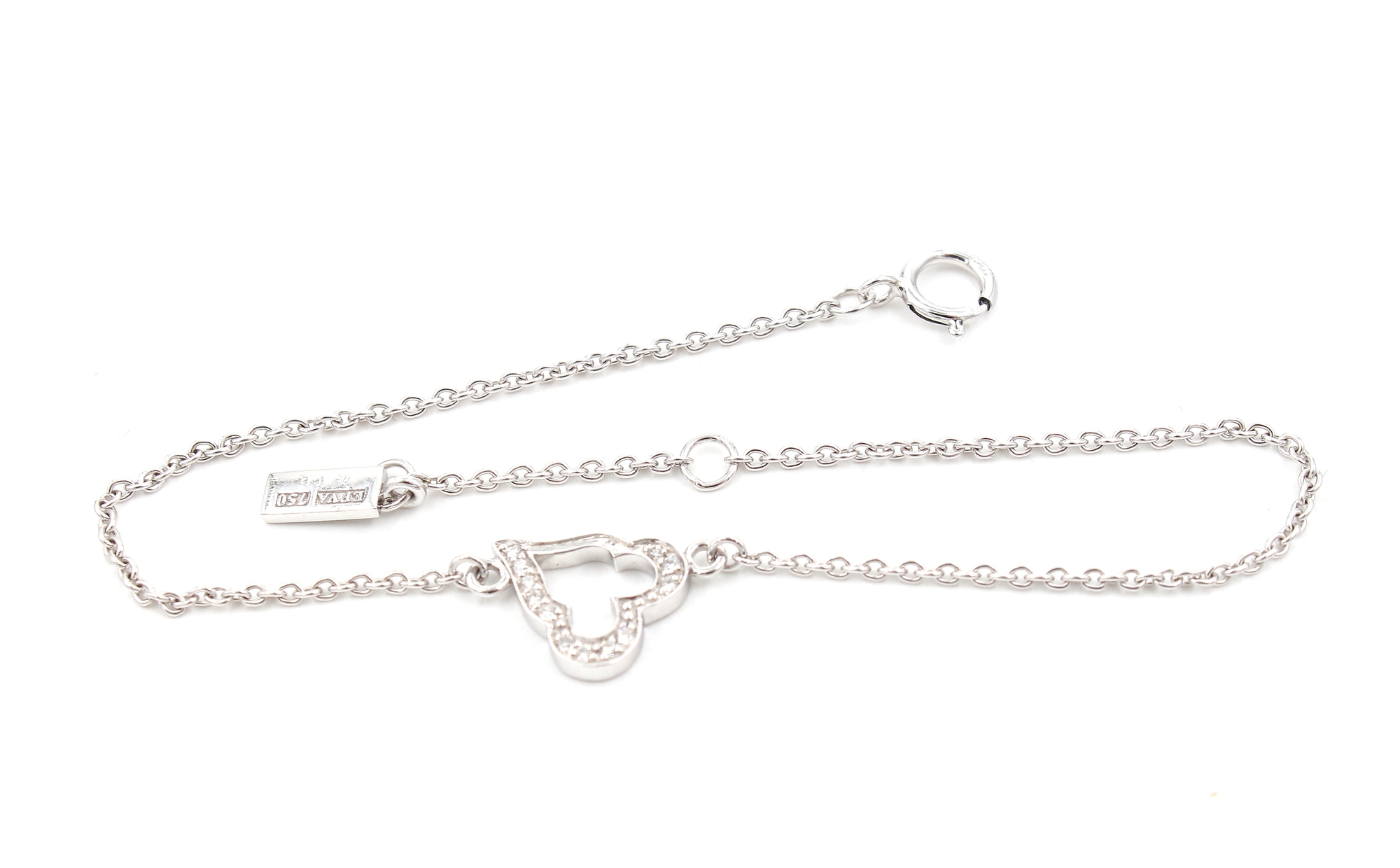 Efva Attling diamant armband i 18k vitguld 0,12ct. vikt: 2,4g