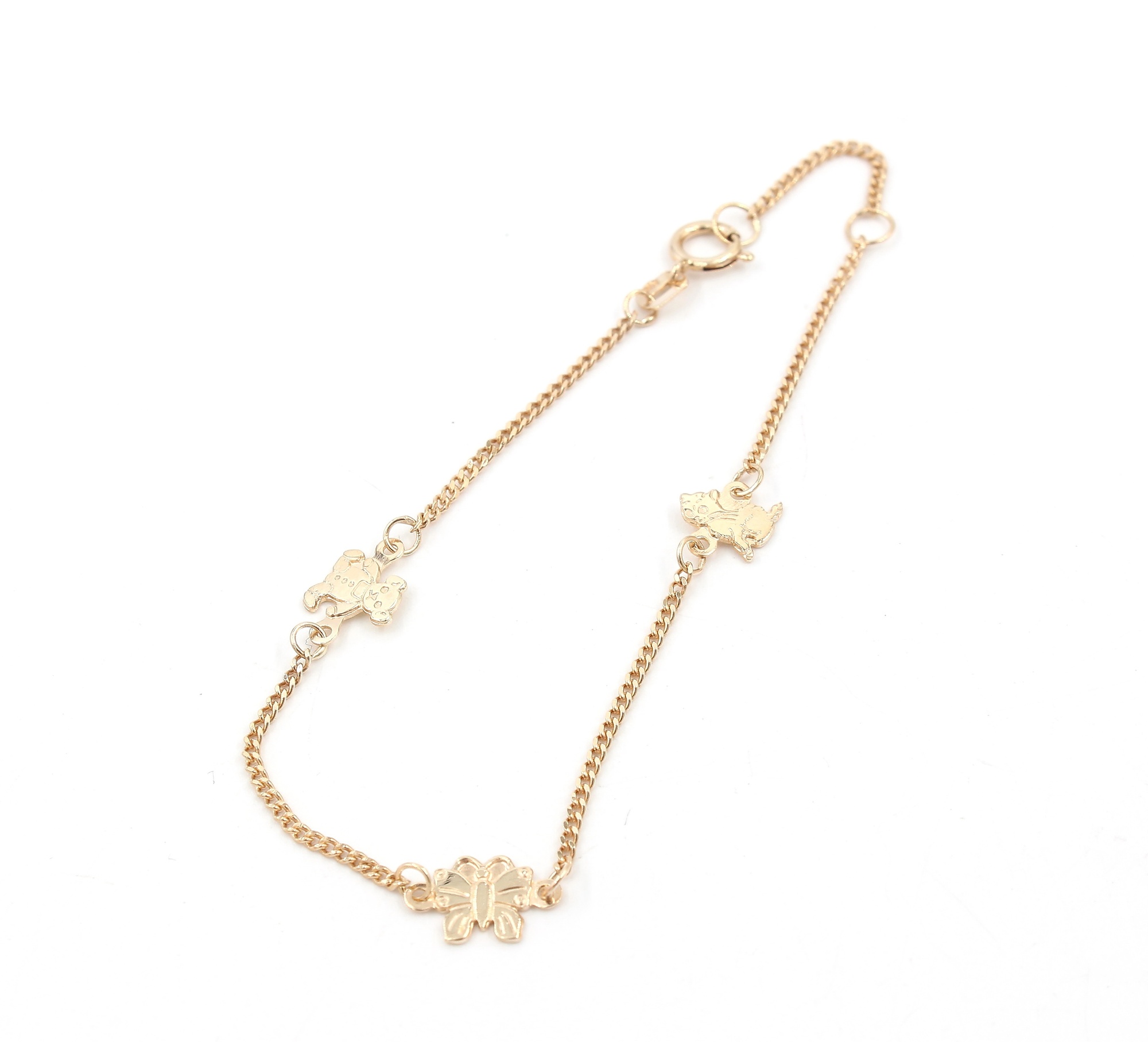 Figaro armband i 14k guld- ihålig. vikt:3,45g