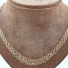 X-länk halsband med stavar i 18k guld 2x. vikt: 26g