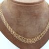 X-länk halsband med stavar i 18k guld 2x. vikt: 26g