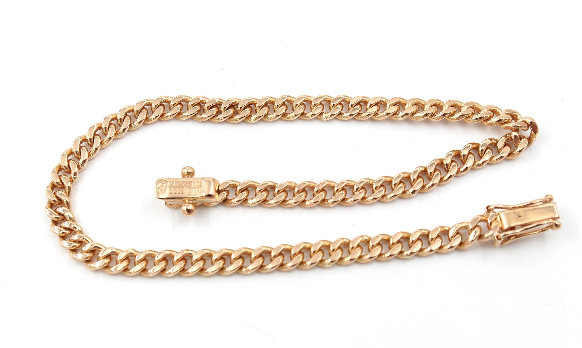Pansar armband i 18k guld massiv. vikt: 10,33 g