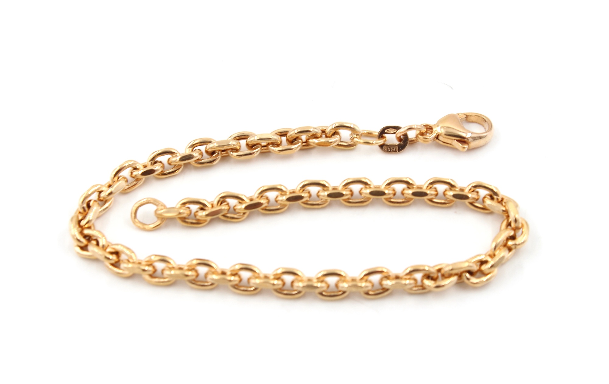 Ankar Armband i 18k guld- ihålig. vikt: 6 g.