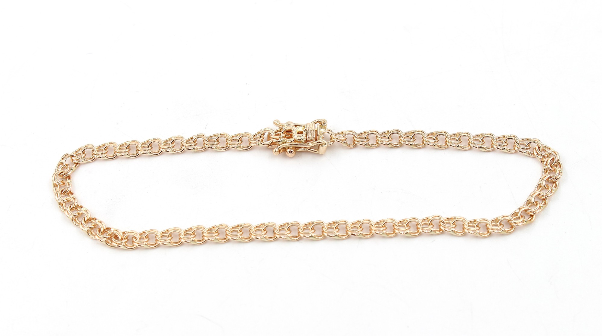 Bismarck armband i 18k guld massiv. vikt: 4,1 g