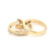 Diamantringar i 18K guld-ca 1,92 ct totalt. vikt: 9,48g