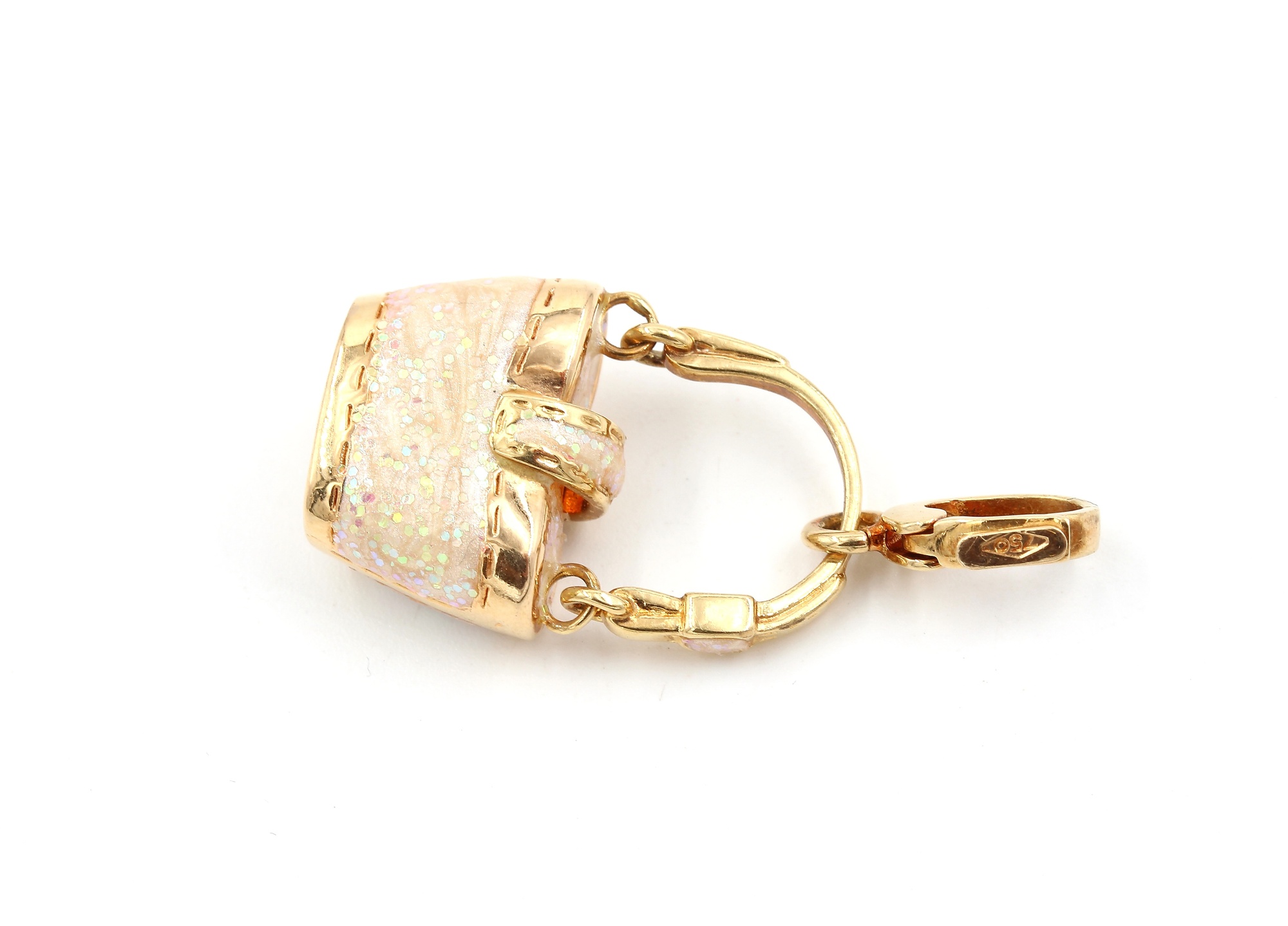 Berlock/hänge väska i 18k guld. vikt: 5,25 g