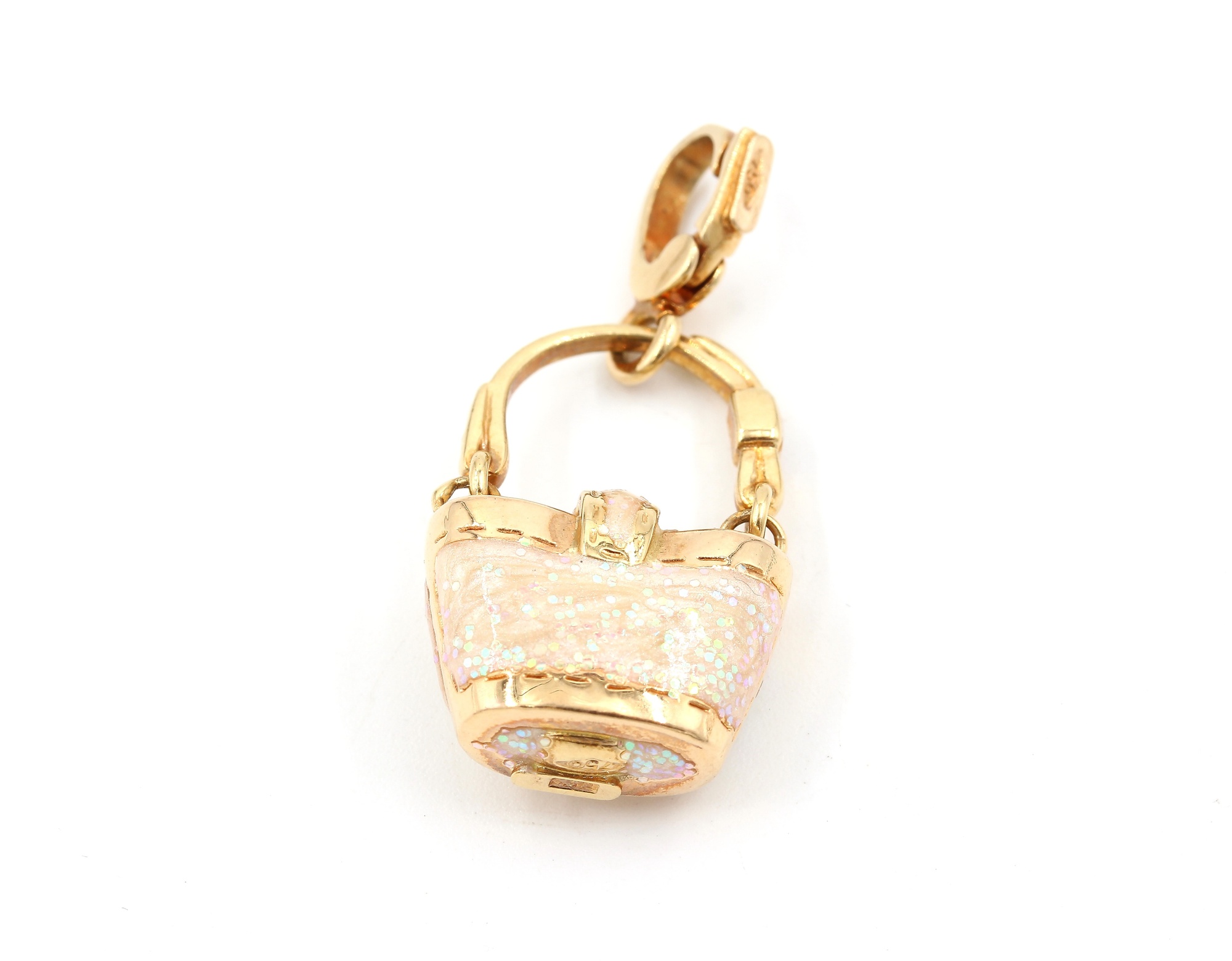Berlock/hänge väska i 18k guld. vikt: 5,25 g